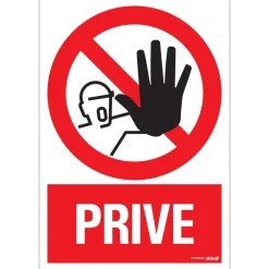 Pickup Pictogram privé 23 x 33 cm