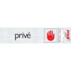 Pickup Pictogram privé aluminium 16,5 x 4,4 cm