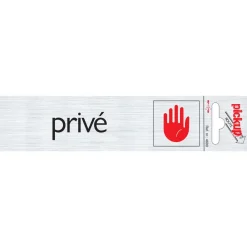Pickup Pictogram privé aluminium 16,5 x 4,4 cm