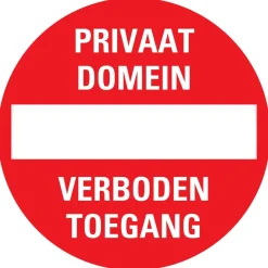 Pickup Pictogram privaat domein Ø 18 cm