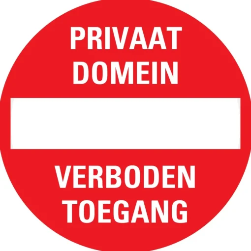 Pickup Pictogram privaat domein Ø 18 cm