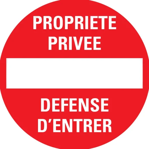 Pickup Pictogram propriété privée Ø 18 cm