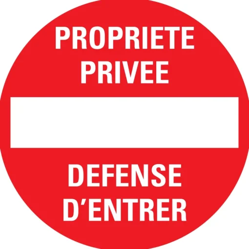 Pickup Pictogram propriété privée Ø 30 cm