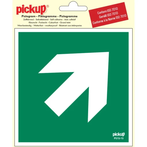 Pickup Pictogram richtingspijl 45° 15 x 15 cm
