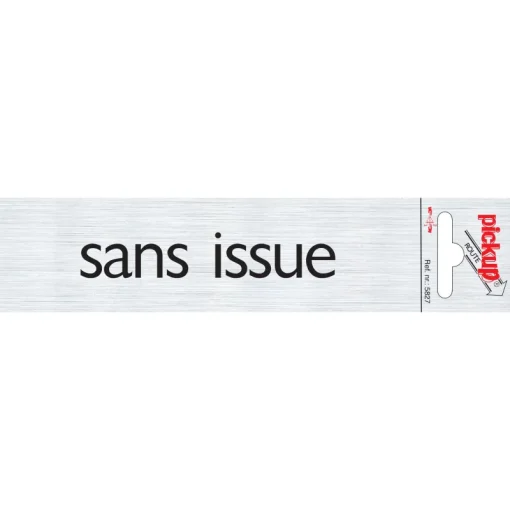Pickup Pictogram sans issue aluminium 16,5 x 4,4 cm
