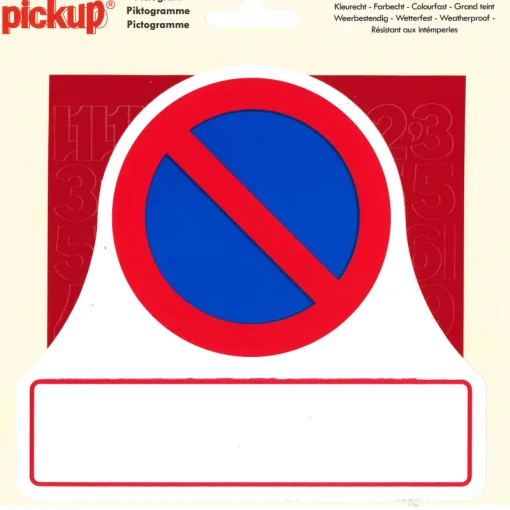Pickup Pictogram set parkeerverbod
