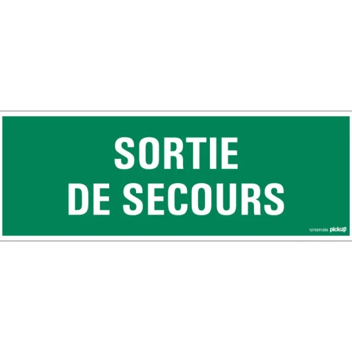 Pickup Pictogram sortie de secours 33 x 12 cm