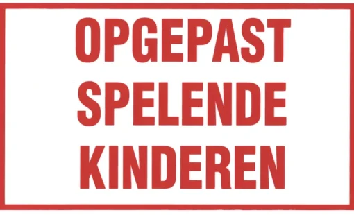 Pickup Pictogram spelende kinderen 33 x 20 cm