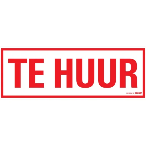 Pickup Pictogram te huur 33 x 12 cm