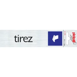 Pickup Pictogram tirez aluminium 16,5 x 4,4 cm