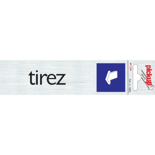 Pickup Pictogram tirez aluminium 16,5 x 4,4 cm
