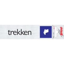 Pickup Pictogram trekken liggend aluminium 16,5 x 4,4 cm