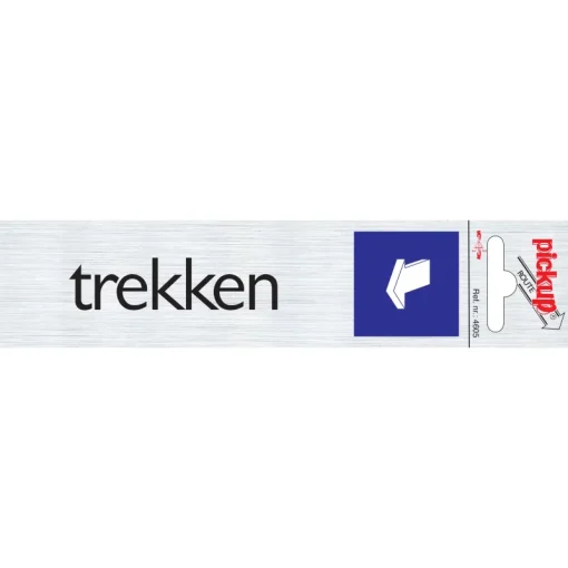 Pickup Pictogram trekken liggend aluminium 16,5 x 4,4 cm