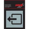 Pickup Pictogram uitgang aluminium 8 x 8 cm