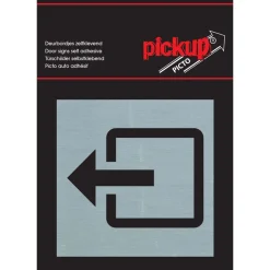 Pickup Pictogram uitgang aluminium 8 x 8 cm