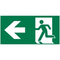 Pickup Pictogram uitgang linksaf 15 x 30 cm