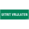 Pickup Pictogram uitrit vrijlaten 33 x 12 cm