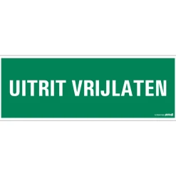 Pickup Pictogram uitrit vrijlaten 33 x 12 cm