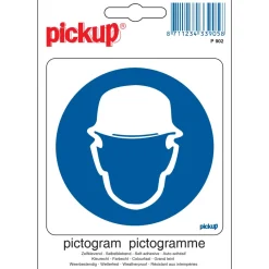 Pickup Pictogram veiligheidshelm 10 x 10 cm