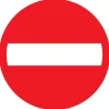 Pickup Pictogram verboden doorgang  Ø 18 cm