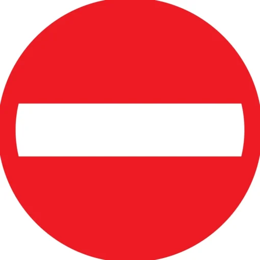 Pickup Pictogram verboden doorgang  Ø 18 cm