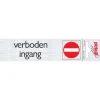 Pickup Pictogram verboden ingang aluminium 6,5 x 4,4 cm