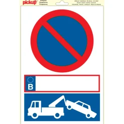 Pickup Pictogram verboden parkeren / slepen vinyl 23 x 33 cm