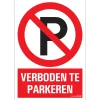 Pickup Pictogram verboden te parkeren 23 x 33 cm