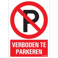 Pickup Pictogram verboden te parkeren 23 x 33 cm