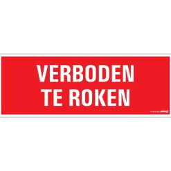 Pickup Pictogram verboden te roken 33 x 12 cm