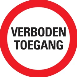 Pickup Pictogram verboden toegang 30 cm