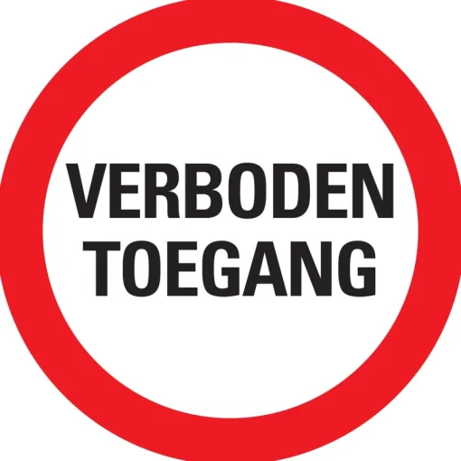 Pickup Pictogram verboden toegang 30 cm