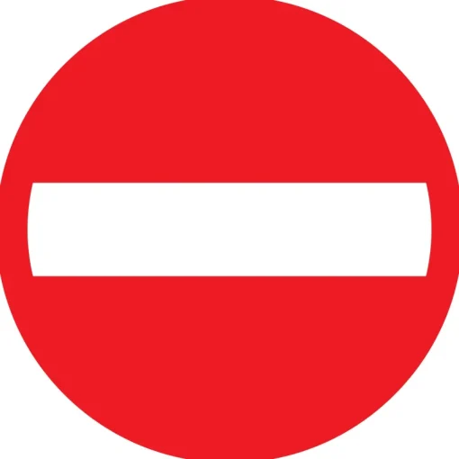 Pickup Pictogram verboden toegang Ø30 cm