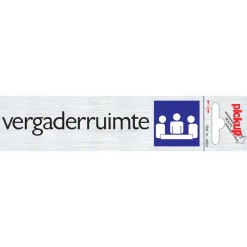 Pickup Pictogram vergaderruimte aluminium 16,5 x 4,4 cm