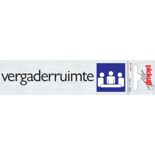 Pickup Pictogram vergaderruimte aluminium 16,5 x 4,4 cm