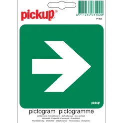 Pickup Pictogram vluchtweg rechts 10 x 10 cm