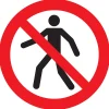 Pickup Pictogram voetgangers verboden 18 cm