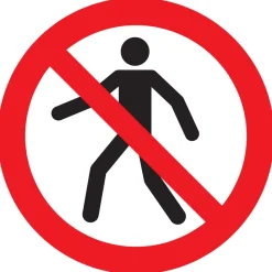 Pickup Pictogram voetgangers verboden 18 cm
