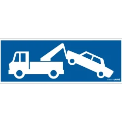Pickup Pictogram wegsleepzone 33 x 12 cm