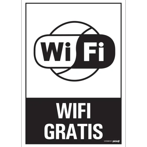 Pickup Pictogram wifi gratis 23 x 33 cm