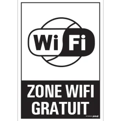 Pickup Pictogram zone wifi gratuit 23 x 33 cm