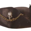 Partyline Piratenhoed Zilveren Skul