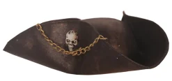 Partyline Piratenhoed Zilveren Skul