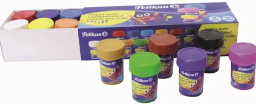 Pelikan Plakkaatverf 12 potjes