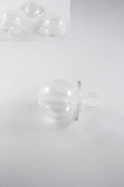 Merkloos Plexi fopspeen bal 4,5 cm 10 stuks
