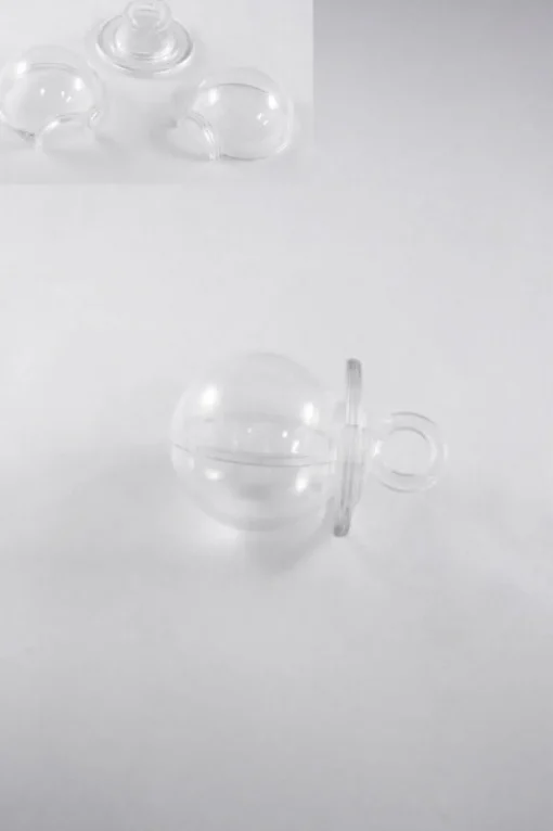 Merkloos Plexi fopspeen bal 4,5 cm 10 stuks