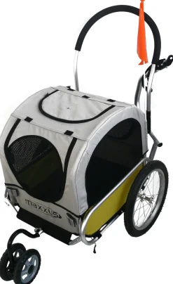 Maxxus Plooibare aluminium trailer/jogger voor hond