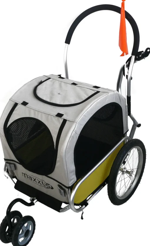 Maxxus Plooibare aluminium trailer/jogger voor hond