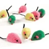 Beeztees Pluche speelmuisjes colori 5 cm