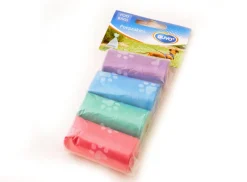 Duvo + Poepzakjes pootje pastel 4 x 20 stuks